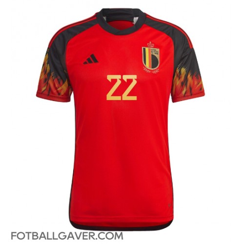 Belgia Charles De Ketelaere #22 Fotballklær Hjemmedrakt VM 2022 Kortermet